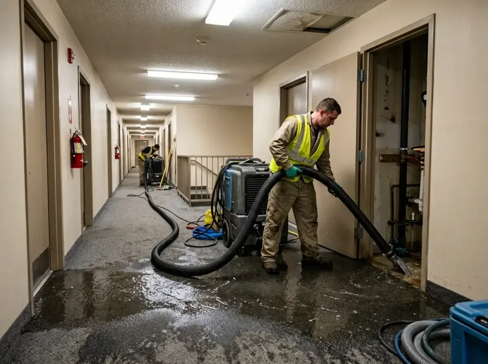 multi-unit-apartment-hallway-f-005 — frequently asked questions, Emergency Burst Pipe Water Extraction & Removal in Keene, TX